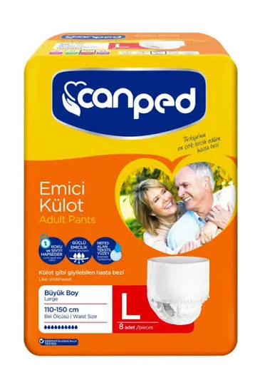 CANPED EMİCİ KÜLOT L BEDEN 8 ADET