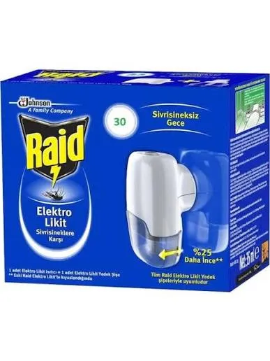 RAİD 30 GECE ELEKTRO ISITICI+ LİKİT