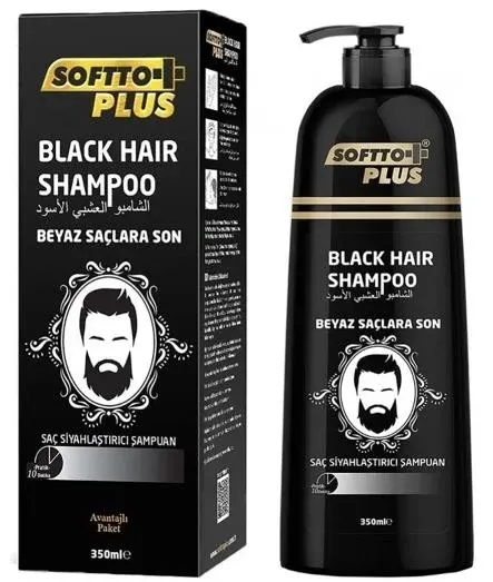 SOFTTO PLUS SİYAH ŞAMPUAN 350 ML