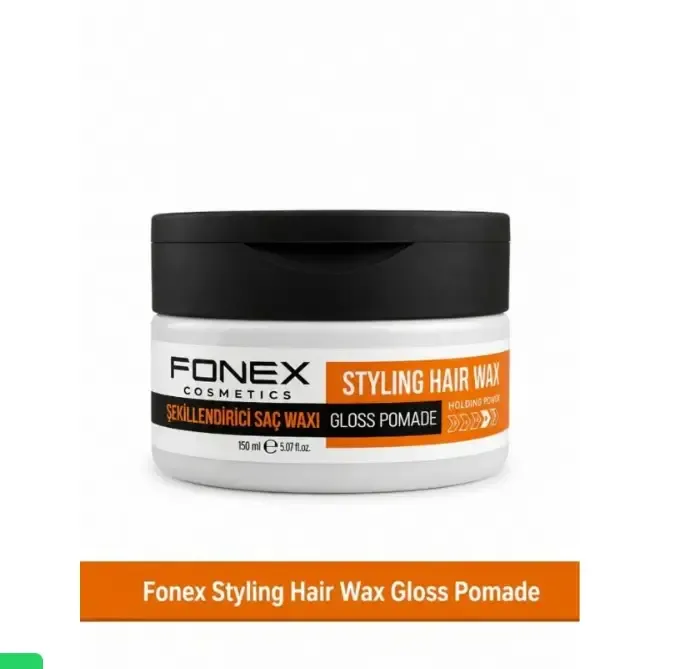 FONEX STYLING HAIR WAX GLOSS POMADE 150 ML.