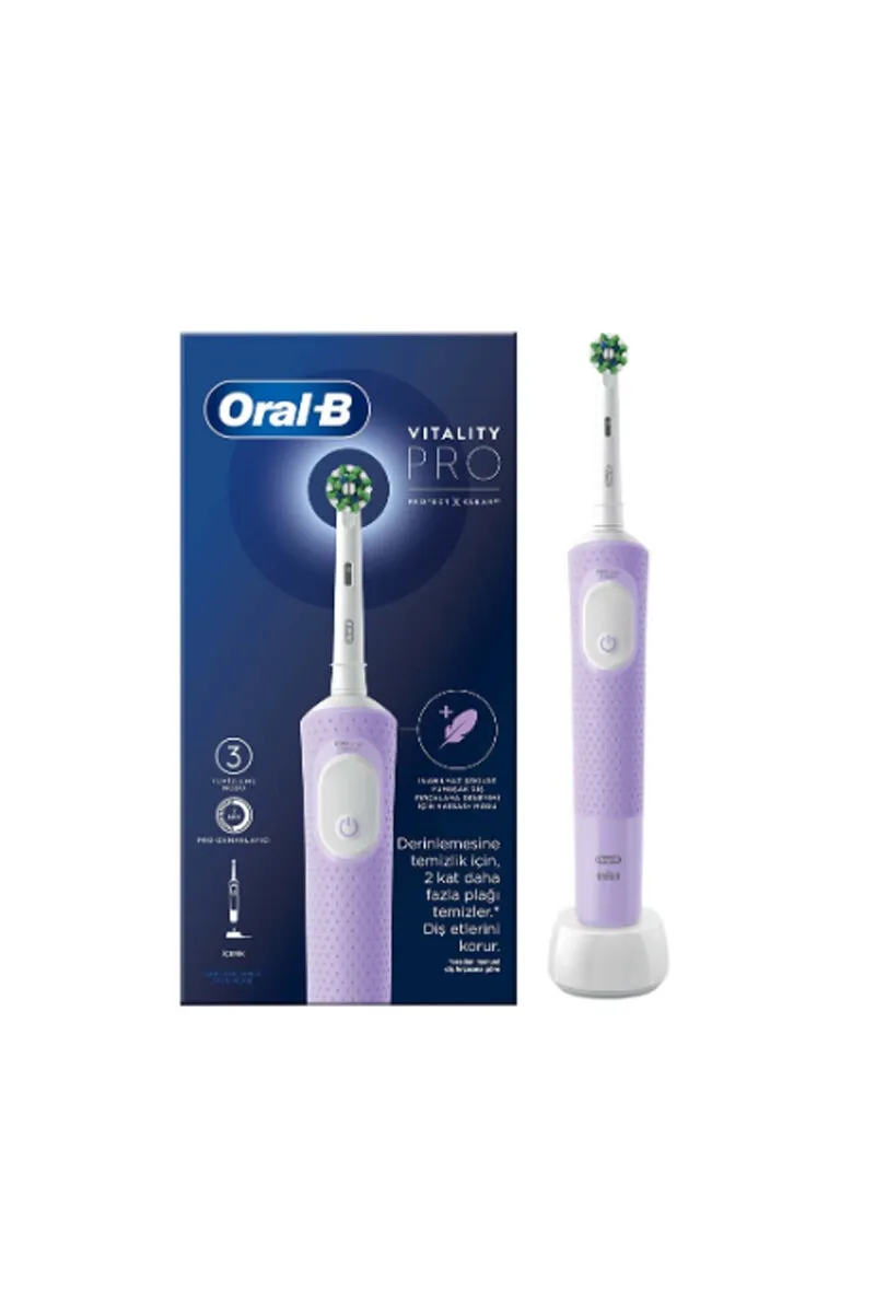 ORAL-B PRO ŞARJLI DİŞ FIRÇASI  MOR