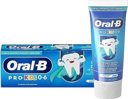 ORAL-B PRO KIDS GÜÇLÜ DİŞLER 0-6 YAŞ 50 ML FLORÜRLÜ DİŞ MACUNU