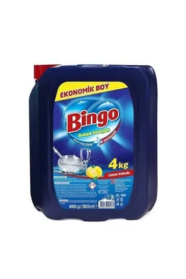 BİNGO BULAŞIK DETARJANI LİMON 4 KG