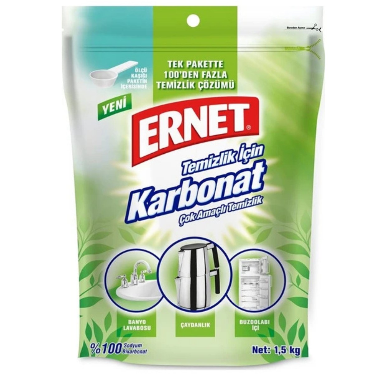 ERNET TEMIZ.ICIN KARBONAT 1,5 KG