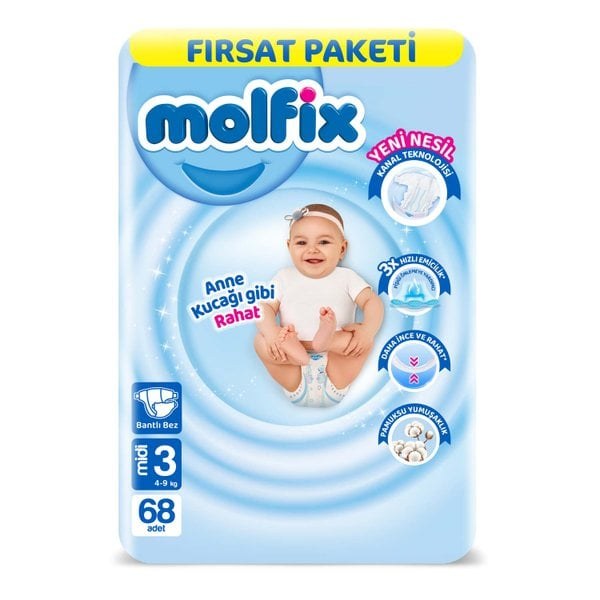 MOLFIX 5053380 3D MIDI 72 LI 4-9 KG FIRSAT PAKETI