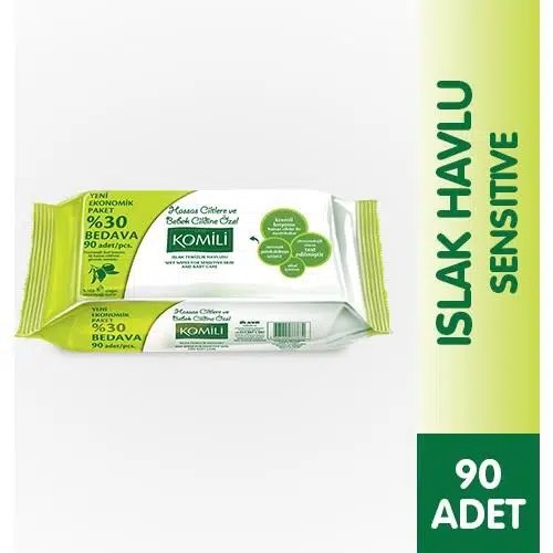 KOMILI ISLAK HAVLU 90 LI SAGLIKLI HIJYEN