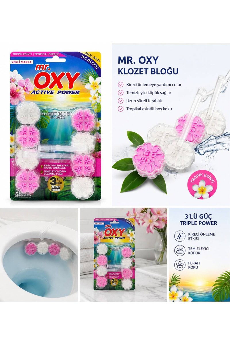 MR. OXY KLOZET BLOĞU 2'Lİ PAKET 2*50 G