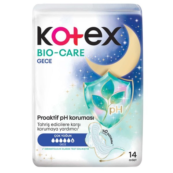 KOTEX BIO- CARE GECE 14'LÜ