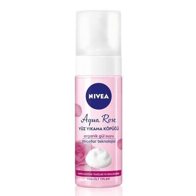 NİVEA YÜZ TEMİZLEME KÖPÜĞÜ GÜL SUYU 150ML
