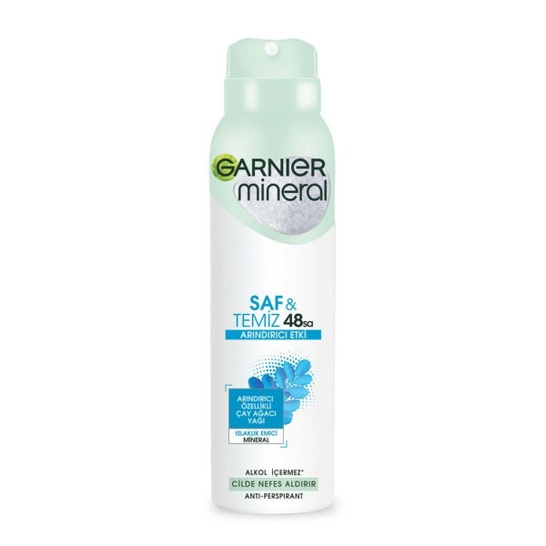 Garnier Mineral Saf Ve Temiz Kadın Sprey Deodorant 150 ml