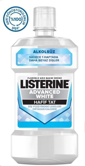 LİSTERİNE AĞIZ BAKIM SUYU 500ML ADVANCED WHITE