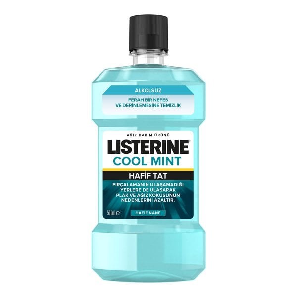 LİSTERİNE AĞIZ BAKIM SUYU 500ML COOL MİNT HAFİF TAT