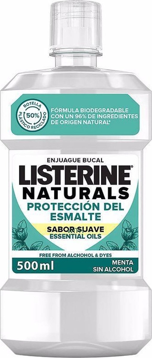 LİSTERİNE AĞIZ BAKIM SUYU 500ML (NATURALS ENAMEL KORUYUCU)