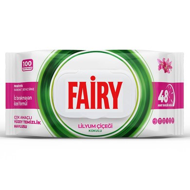 FAİRY  YÜZEY TEMİZLEYİCİ HAVLU LİLYUM 100'LÜ