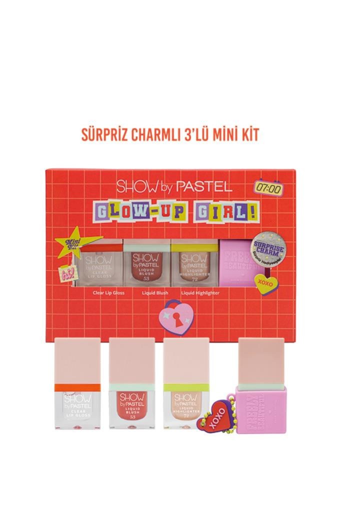 Show by Pastel Glow Up Girl Mini Makyaj Seti XOXO (Dudak Parlatıcısı + Allık + Highlighter)