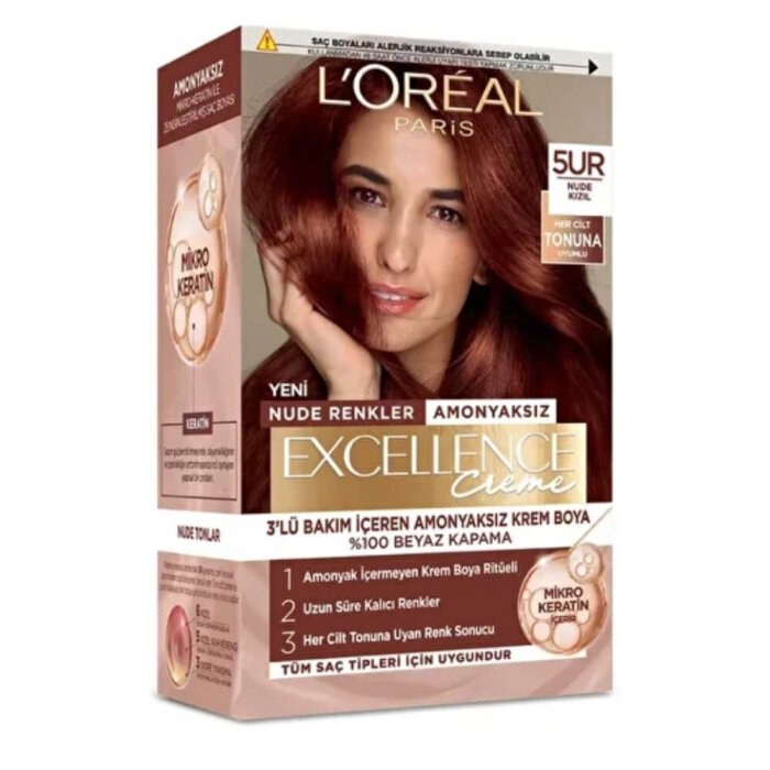 EXCELLENCE SAÇ BOY.(5UR)*6 NUDE KIZIL