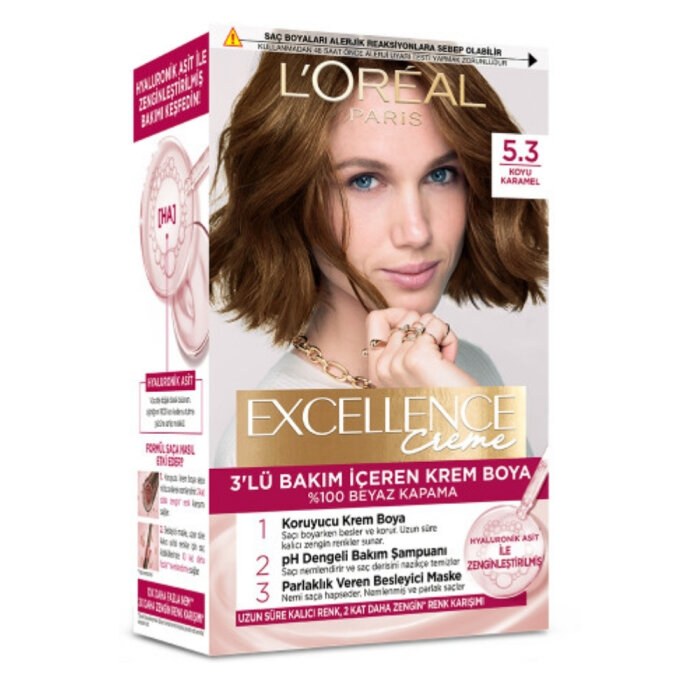 EXCELLENCE SAÇ BOYASI(5.3)*6(KOYU KARAMEL)