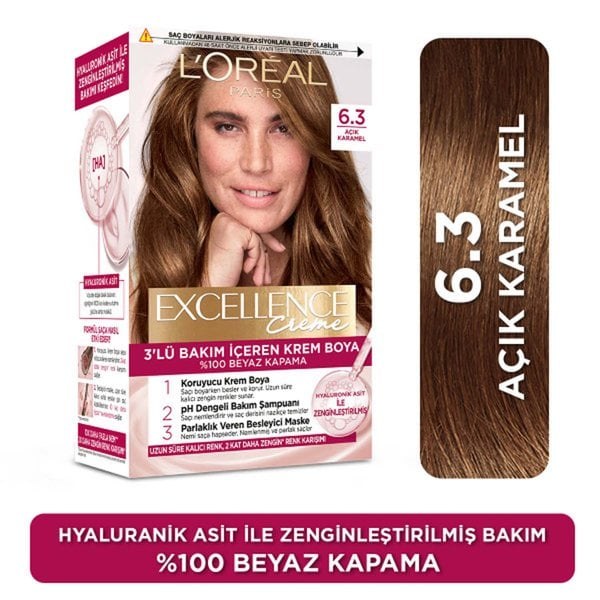 EXCELLENCE SAÇ BOYASI(6.3)*6(AÇIK KARAMEL)