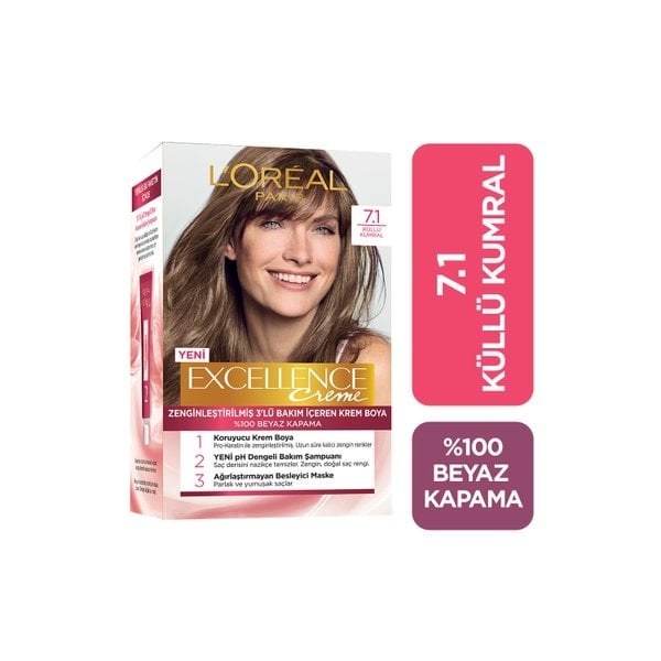 EXCELLENCE SAÇ BOYASI(7.1)*6(KÜLLÜ KUMRAL)