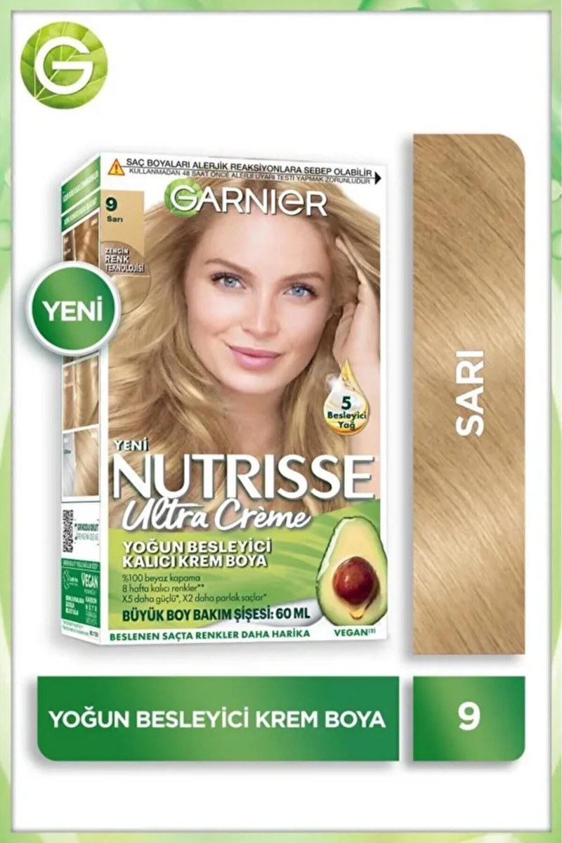 GARNIER NUTRISSE SAÇ BOYASI   9 SARI  *6