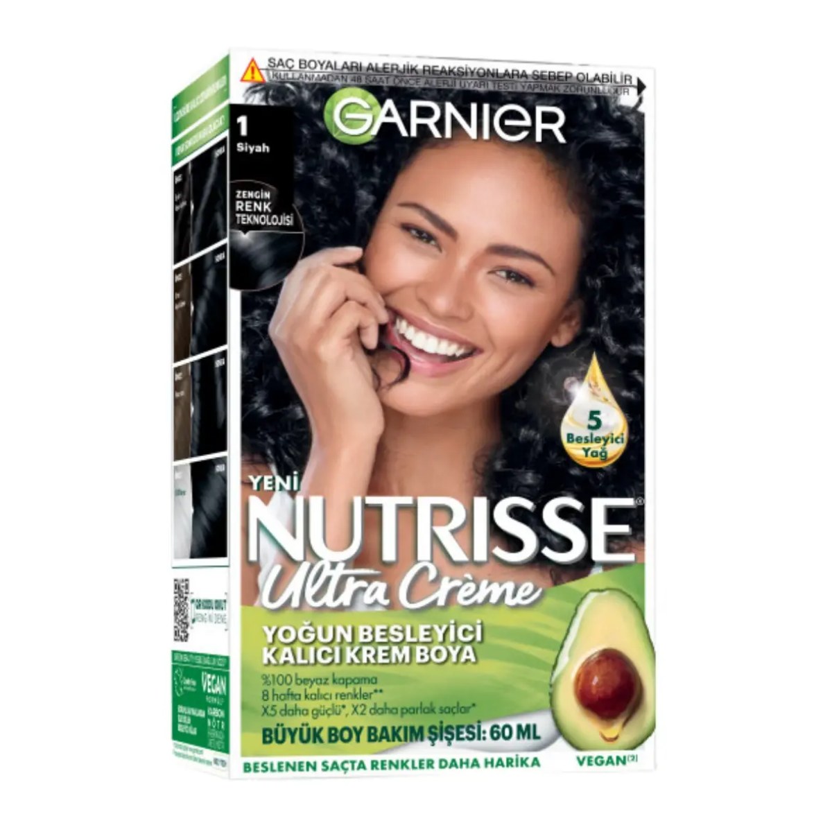 GARNIER NUTRISSE SAÇ BOYASI  1 SİYAH*6