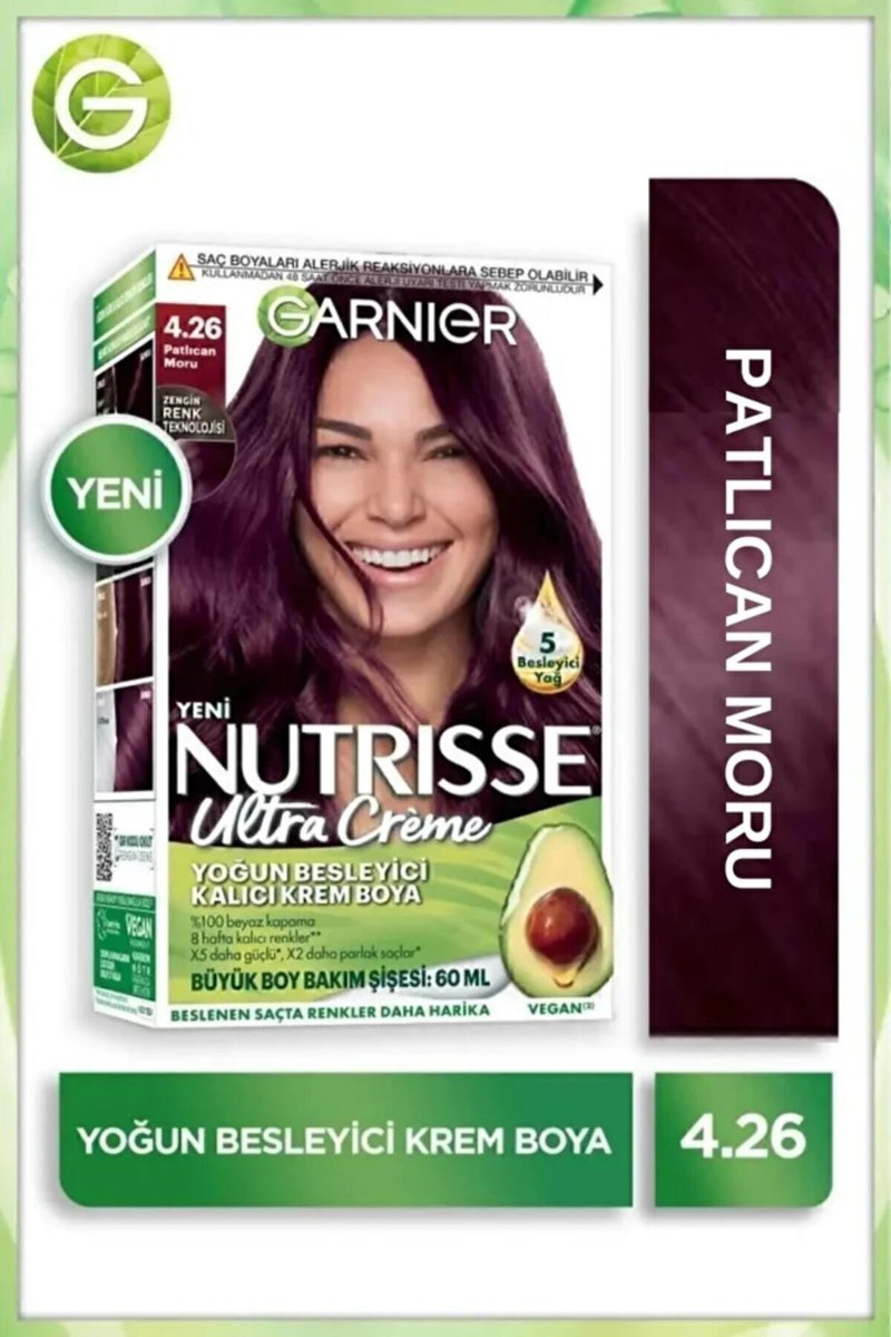 GARNIER NUTRISSE SAÇ BOYASI 4,26 PATLICAN MORU*6