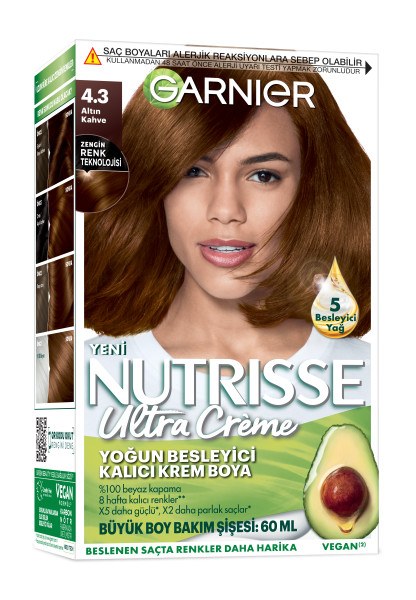 GARNIER NUTRISSE SAÇ BOYASI 4,3 ALTIN KAHVE*6