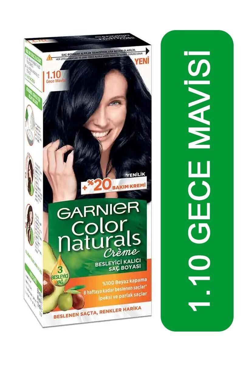 GARNIER COLOR NATUREL (1,10) GECE MAVİSİ *12