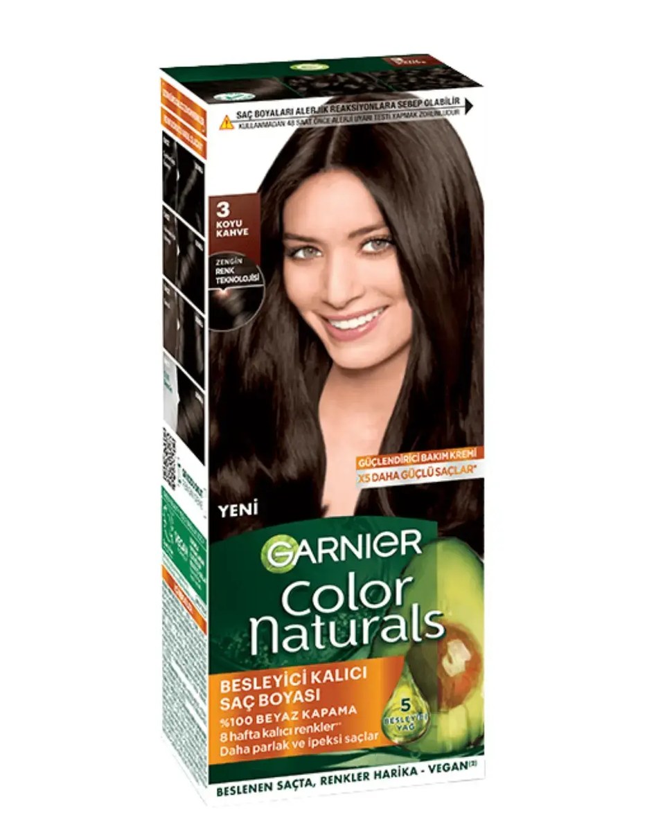 GARNIER COLOR NATUREL (3) KOYU KAHVE *12