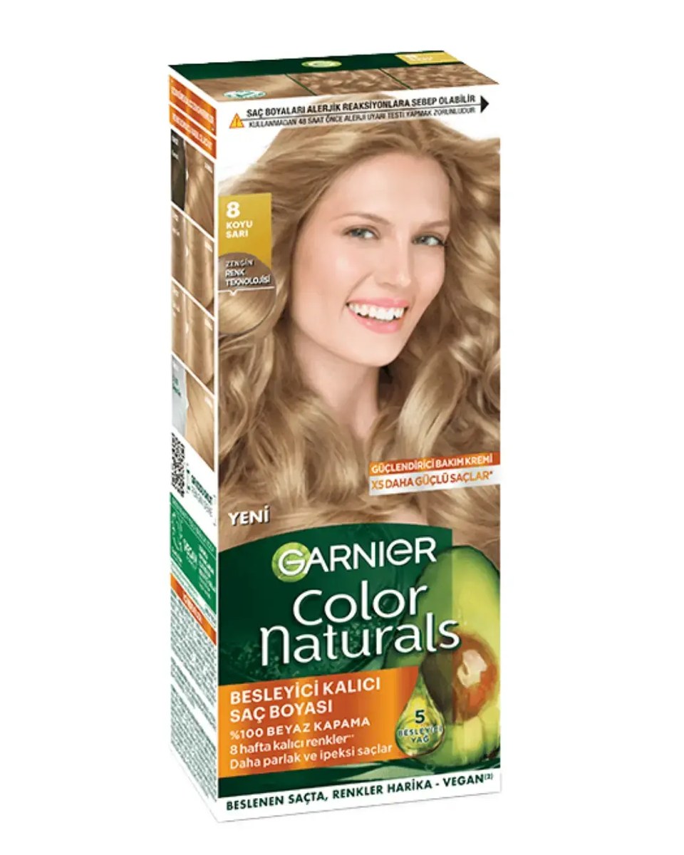 GARNIER COLOR NATUREL (8)  KOYU SARI *12