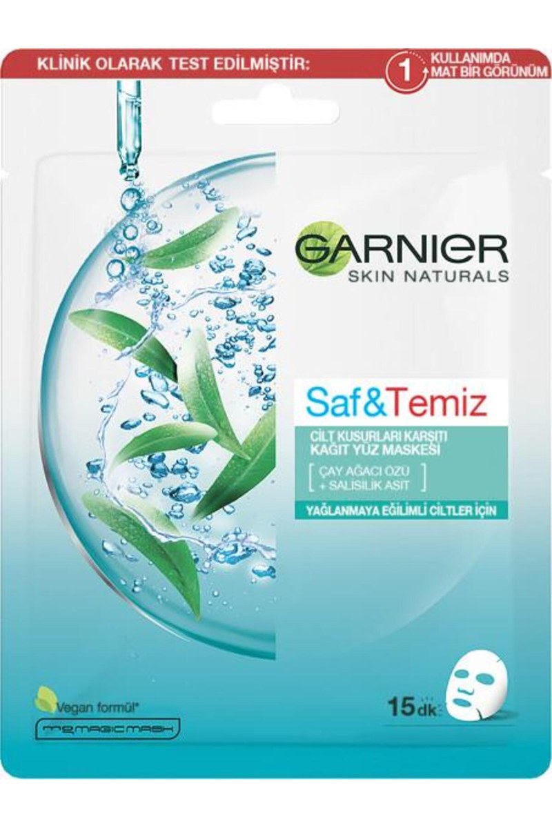 GAR.SAF & TEMİZ CİLT KUS KAR KAĞIT YÜZ MASKESİ*20