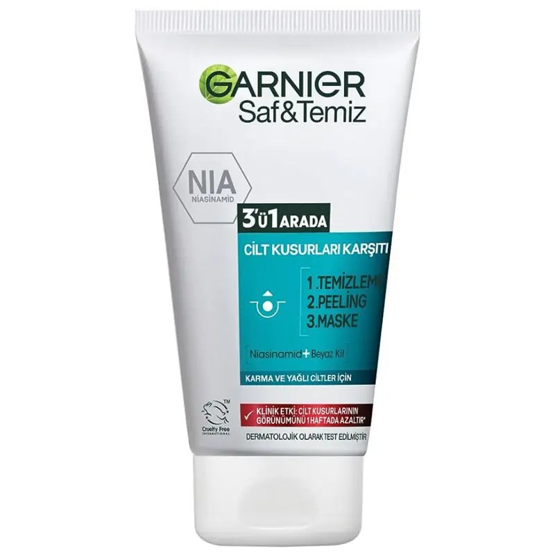 GAR.SAF-TEMİZ 3İN1 PEELİNG MASKE 150ML*6