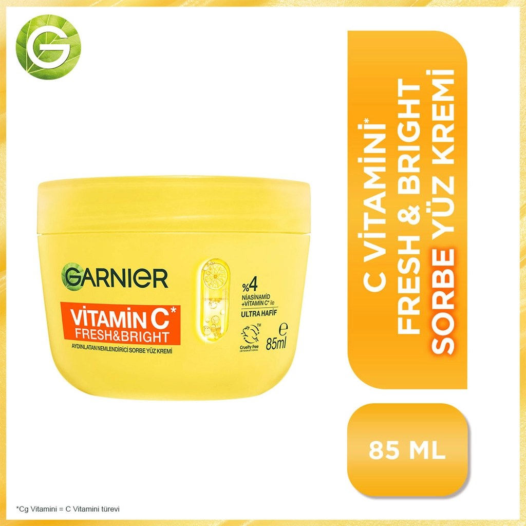 GAR.C VİTAMİNİ AYDINLATICI SORBE YÜZ KREMİ 85ML*6