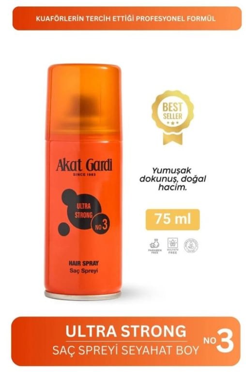 AKAT GARDİ SAÇ SPR.75ML NO:3 ULTRA STRONG*12