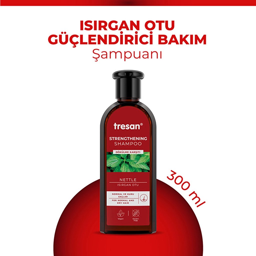 TRESAN ŞAMPUAN 300ML*12(ISIRGAN OTU NORMAL SAÇ)