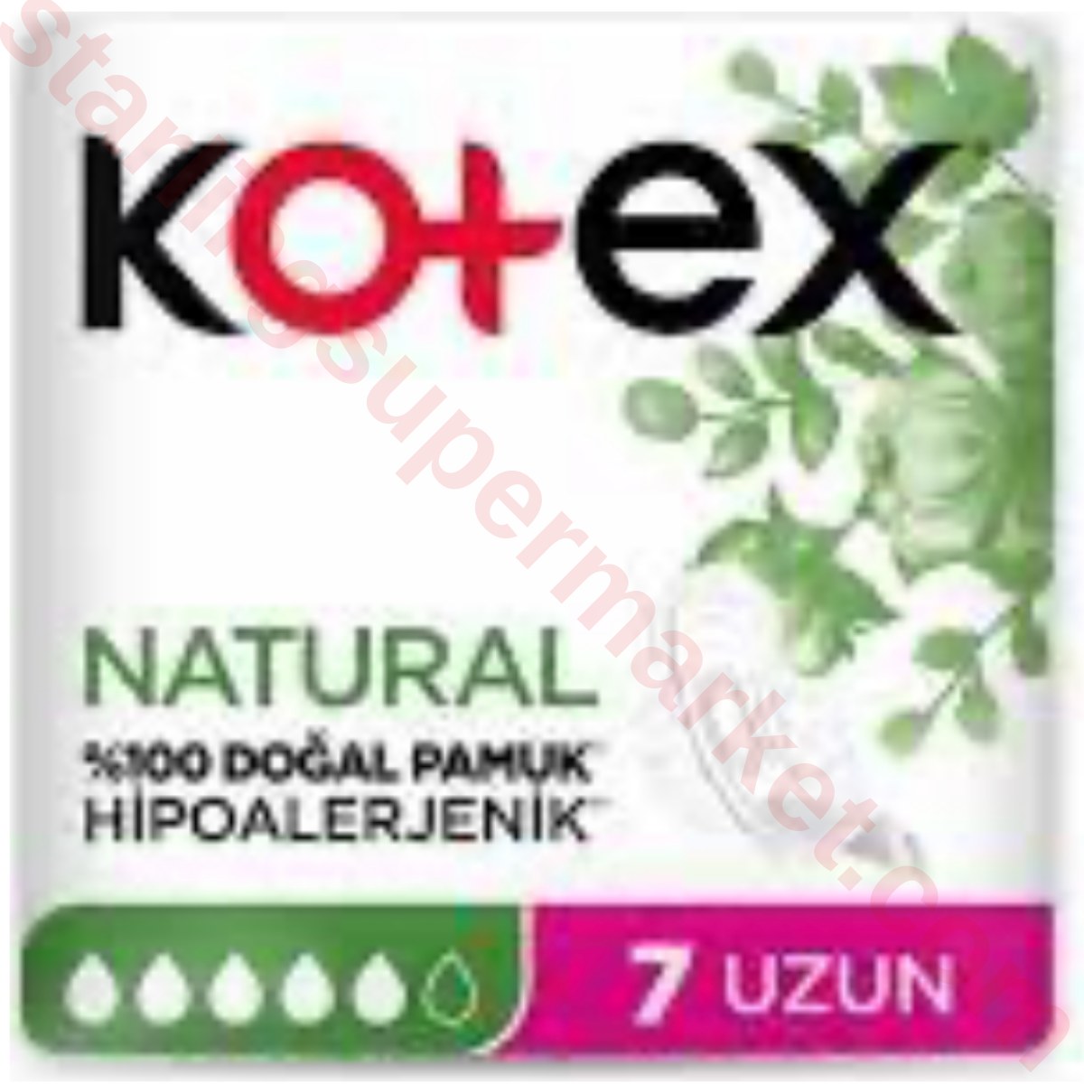 KOTEX NATURAL ULTRA TEKLI PAKET UZUN 7LI*24