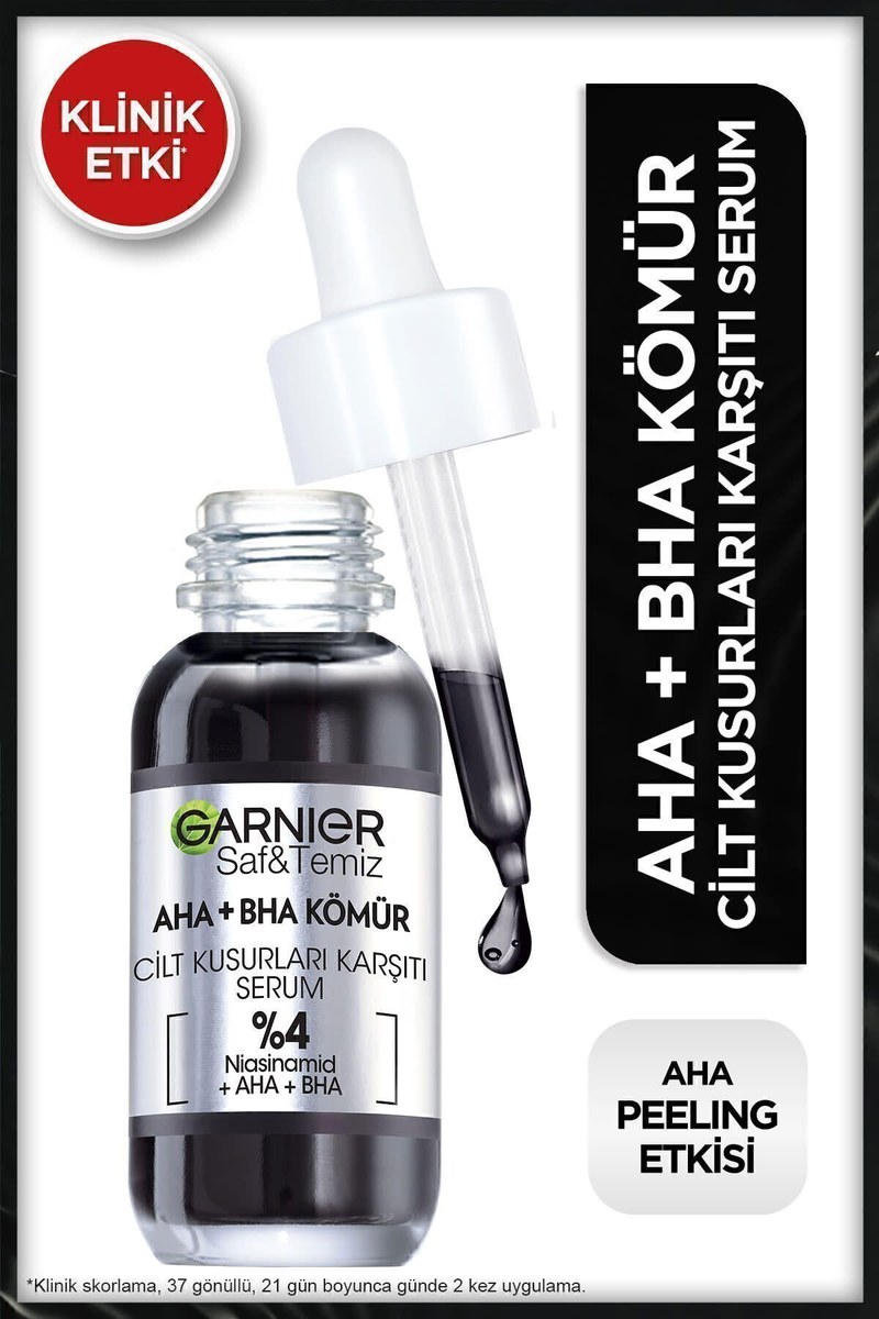 GARNIER AHA+BHA KÖMÜR CİLT KUSUR.KARŞITI SERUM 30ML