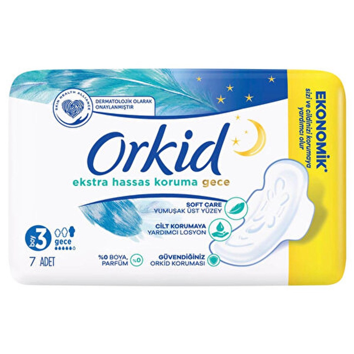 ORKİD HASSAS EXTRA KORUMA GECE 7Lİ