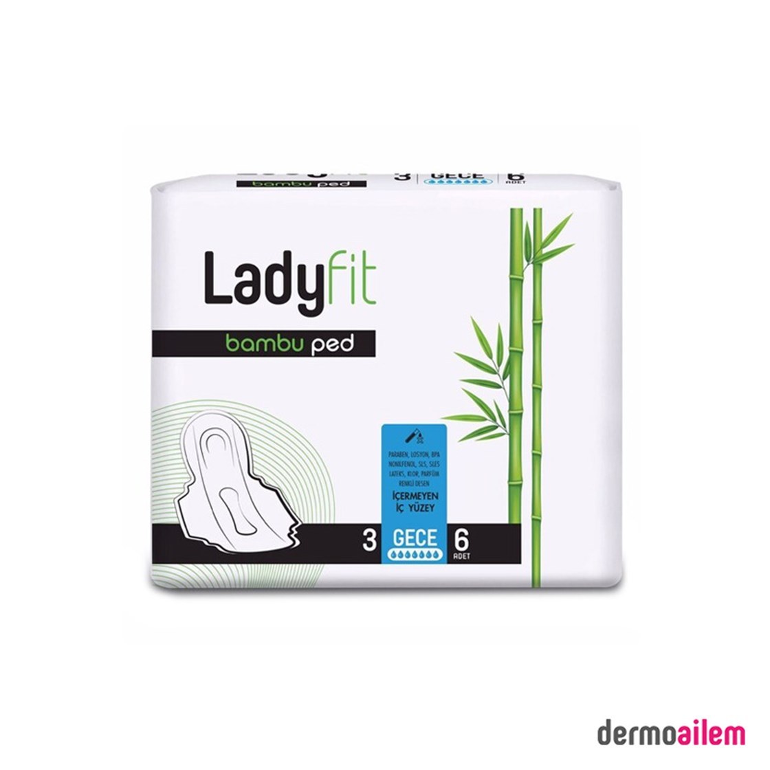LADYFİT BAMBU 6LI PED