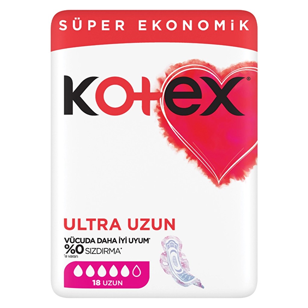 KOTEX SÜPER EKONOMİK ULTRA UZUN 18Lİ