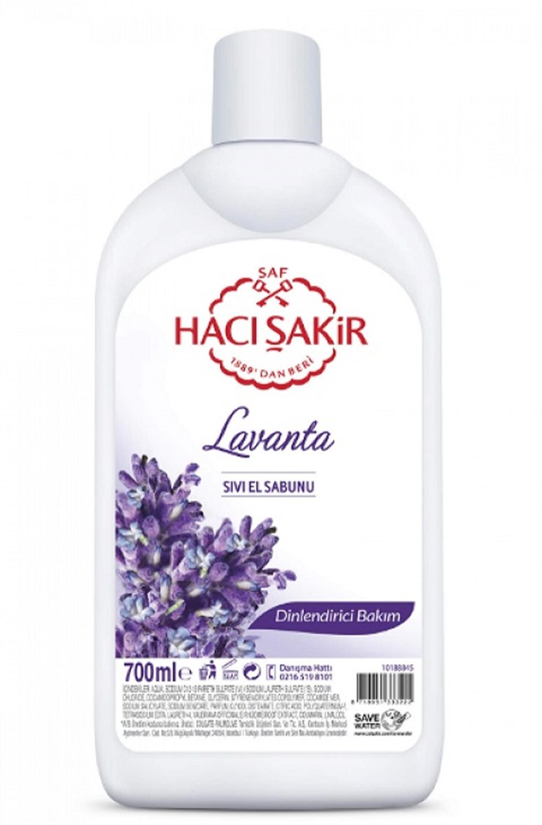 HACI SAKIR SIVI SABUN 700ML LAVANTA